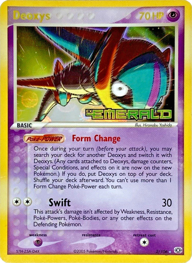 Deoxys (2/106) (Estampillée) [EX: Émeraude]