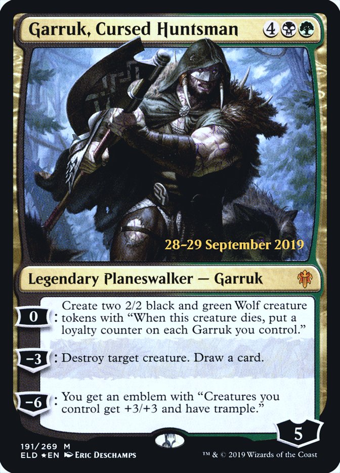 Garruk, Cazador Maldito [Sobres de Prerelease de Throne of Eldraine]