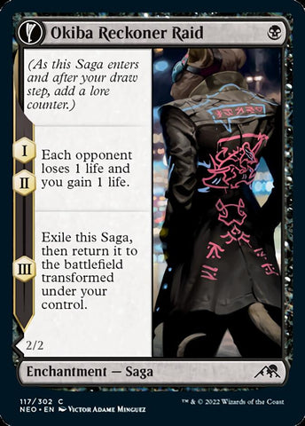 Asalto del Contabilista de Okiba // Capitán de Ruta Nezumi [Kamigawa: Dinastía Neon]