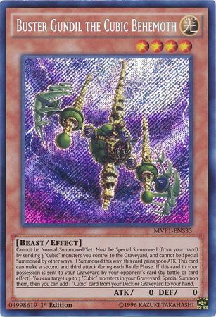 Buster Gundil, el Behemoth Cúbico [MVP1-ENS35] Secreta Rara