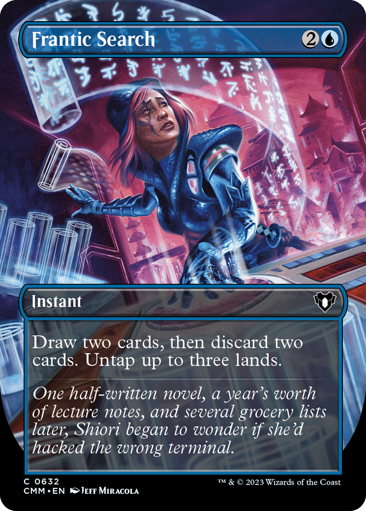 Recherche effrénée (Art alternatif sans bordure) [Commander Masters]