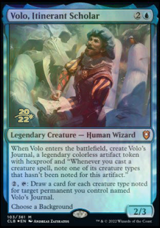Volo, érudit itinérant [Commander Legends : Battle for Baldur's Gate Prerelease Promos]