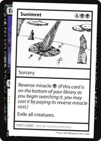 Sunimret (Édition 2021) [Cartes de test Mystère Booster]