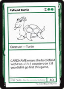 Tortue patiente (Édition 2021) [Cartes de test d'extension Mystery]