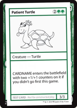 Tortue patiente (Édition 2021) [Cartes de test d'extension Mystery]