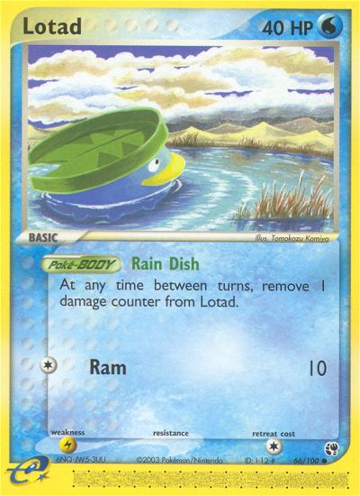 Lotad (66/100) [EX: Tormenta de Arena]