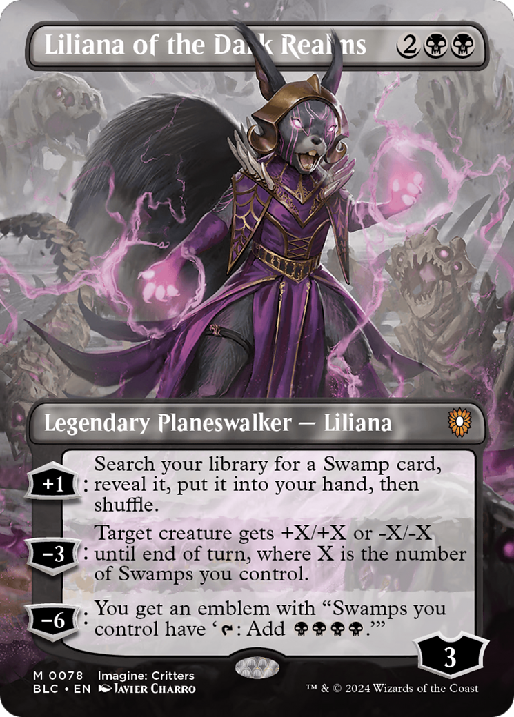 Liliana des Royaumes obscurs (sans bordure) [Commandant de Floraison]