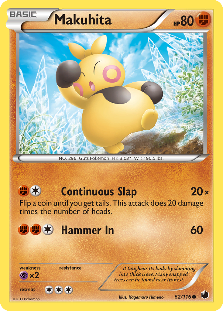 Makuhita (62/116) [Negro y Blanco: Plasma Freeze]