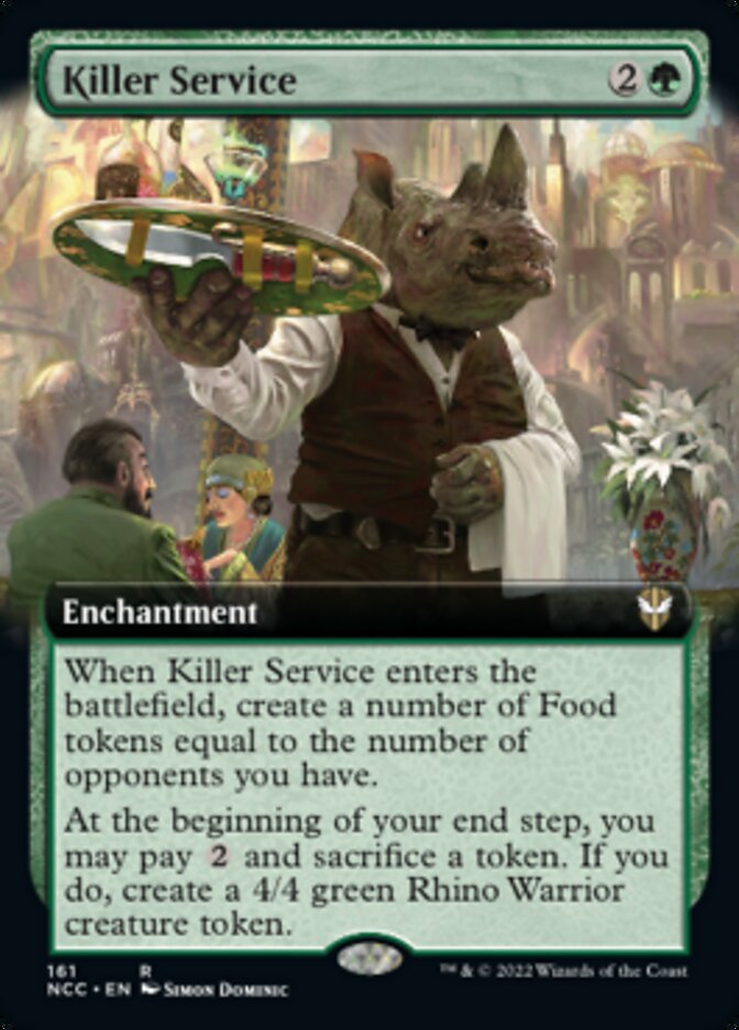 Service mortel (Extended Art) [Commander de Rues de la Nouvelle Capenna]