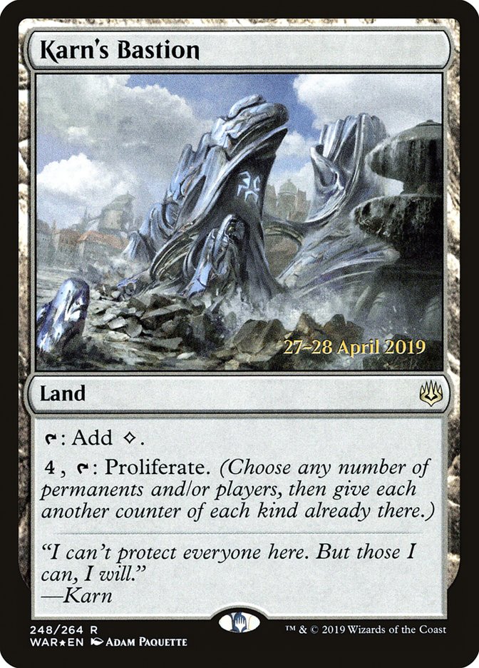 Bastion de Karn [Cartes promo d'avant-première La Guerre des planeswalkers]