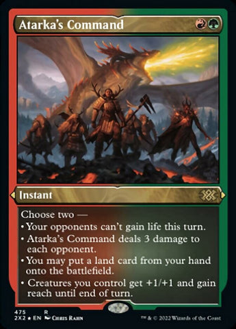 Commandement d'Atarka (Gravure premium) [Double Masters 2022]