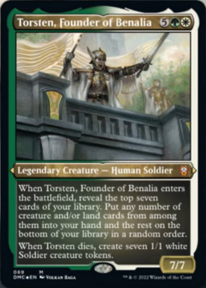 Torsten, fondateur de Benalia (Foil Etched) [Commander Dominaria uni]