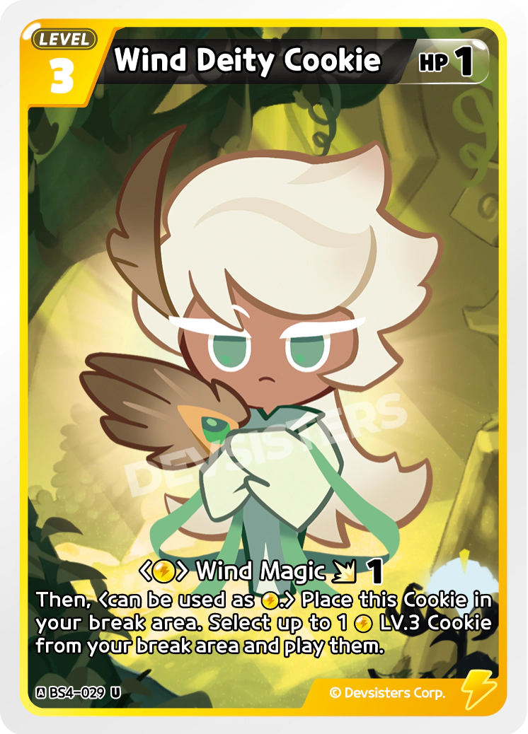 Image for Wind Deity Cookie (BS4-029) (BS4) - CookieRun: Braverse TCG