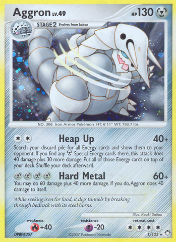 Aggron (1/123) [Diamante & Perla: Tesoros Misteriosos]