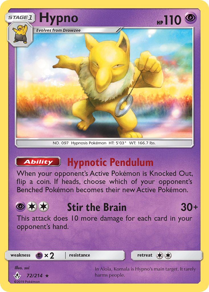 Hypno (72/214) [Sol y Luna: Lazos Indestructibles]