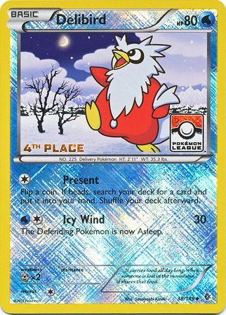 Delibird (38/149) (Promo de Liga 4.º puesto) [Negro y Blanco: Fronteras Cruzadas]