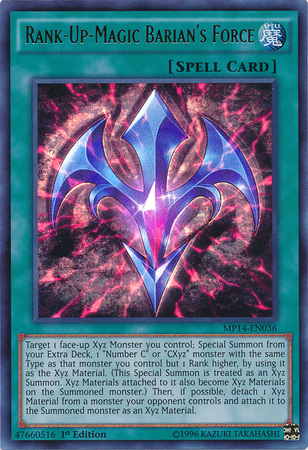 Force de Barian, Magie-Rang-Plus [MP14-FR036] Ultra Rare