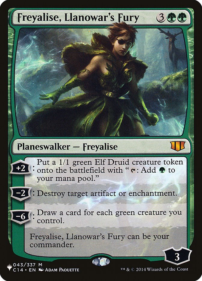 Freyalise, la Furia de Llanowar [La Lista]