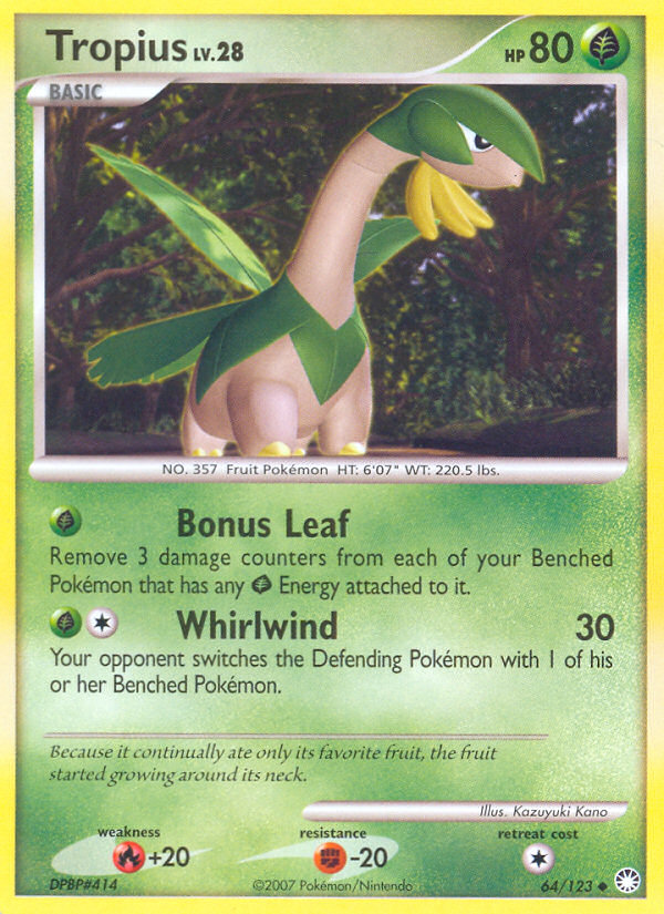 Tropius (64/123) [Diamant et Perle : Trésors Mystérieux]