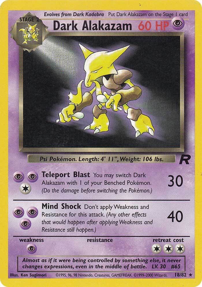 Alakazam Obscur (18/82) [Team Rocket Unlimited]