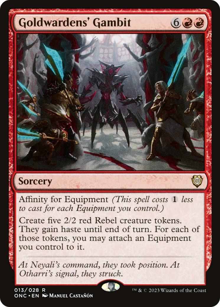 Le gambit des Gardes d'or [Phyrexia : Tout sera un Commander]