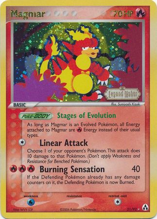 Magmar (21/92) (Estampada) [EX: Fabricantes de Leyendas]