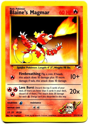 Magmar de Blaine (37/132) [Héroes de Gimnasio Ilimitado]