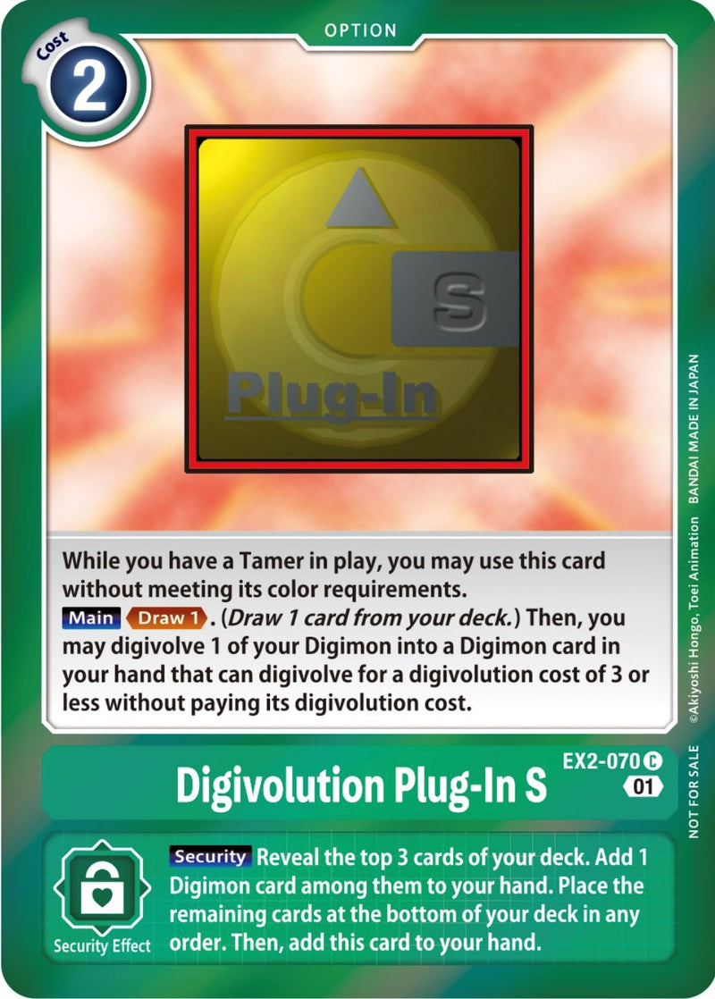 Digievolución Enchufable S [EX2-070] (Event Pack 4) [Promociones Digital Hazard]
