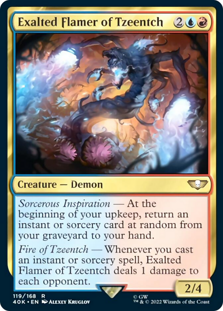 Crache-flammes Exalté de Tzeentch (Feuilleté Vague) [Warhammer 40,000]