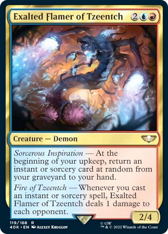 Flamer Exaltado de Tzeentch (Surge Foil) [Warhammer 40,000]