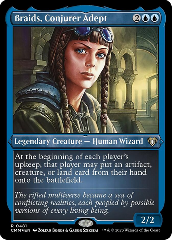Braids, Adepta Conjuradora (Grabado Foil) [Commander Masters]