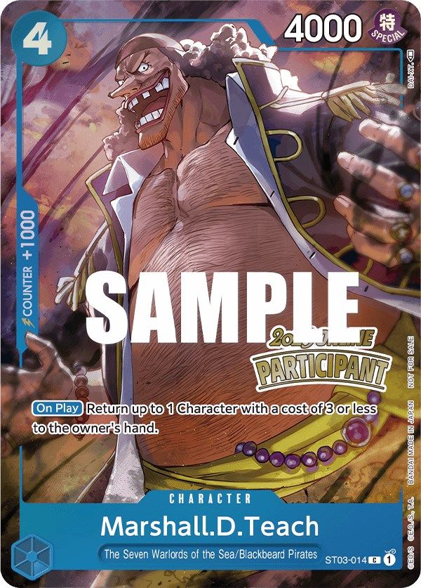 Marshall.D.Teach (Regional en línea 2023) [Participante] [Cartas promocionales de One Piece]