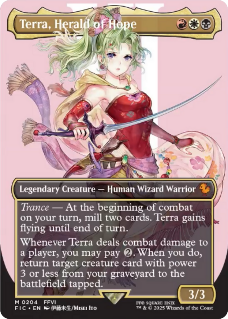 Terra, Héraut de l'Espoir (Sans bordure) [FINAL FANTASY Commander]