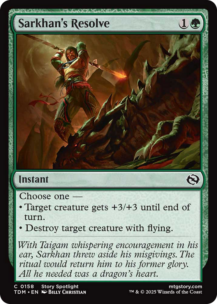 La Détermination de Sarkhan [Tarkir : Dragonstorm]