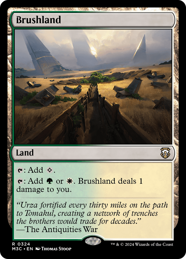 Terres broussailleuses (Feuille miroitante) [Modern Horizons 3 Commander]