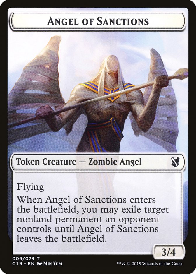 Ange des sanctions jeton [Commander 2019 jetons]