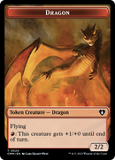 Jeton Trésor // Dragon (0020) Double-Face [Jetons Commander Masters]