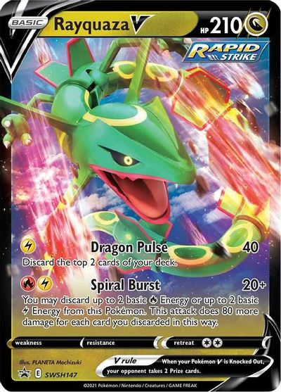 Rayquaza V (SWSH147) [Épée et Bouclier : Promos Black Star]