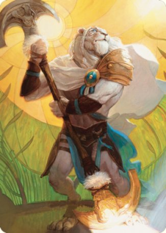 Ajani, Agente Durmiente [Serie de arte de Dominaria unida]