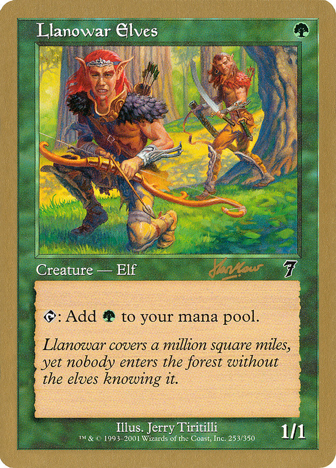 Elfos de Llanowar (Sim Han How) [World Championship Decks 2002]