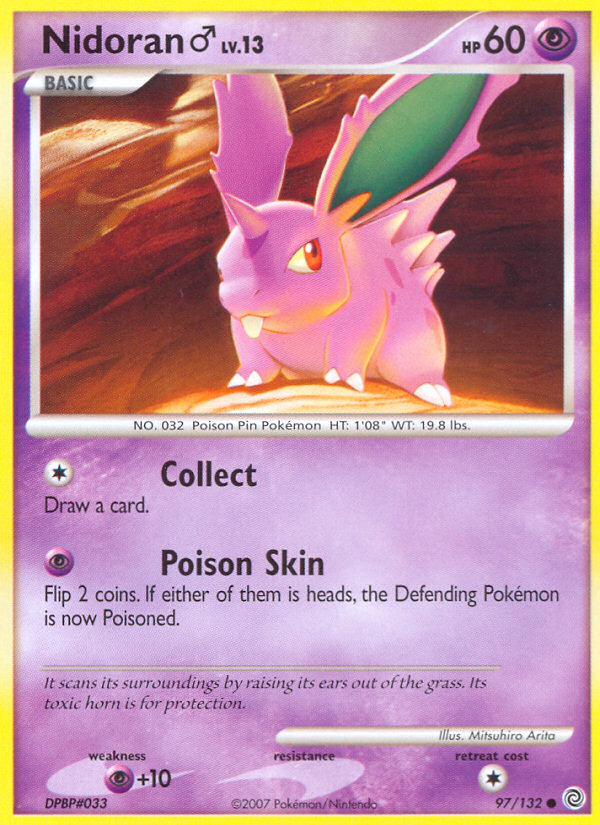 Nidoran ♂ (97/132) [Diamant & Perle : Merveilles Secrètes]