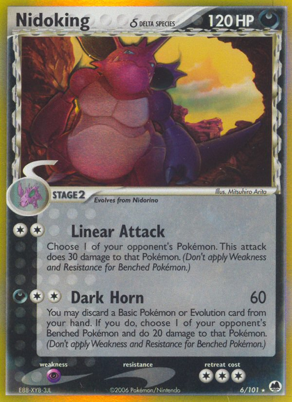 Nidoking (6/101) (Espèce Delta) [EX : Fantômes Holon]