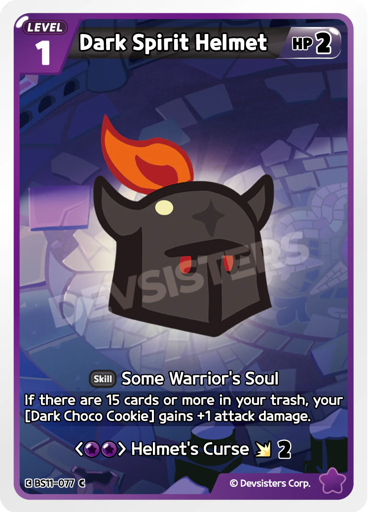 Image for Dark Spirit Helmet (BS11-077) (BS11) - CookieRun: Braverse TCG