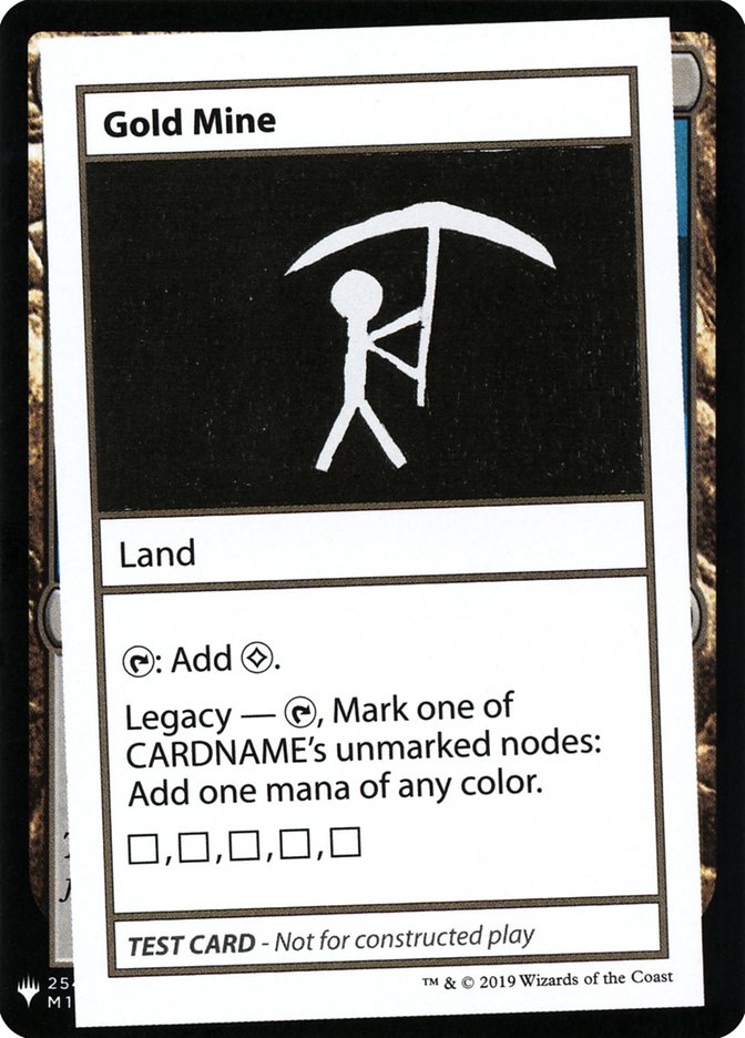 Mine d'or [Cartes test de Mystery Booster]