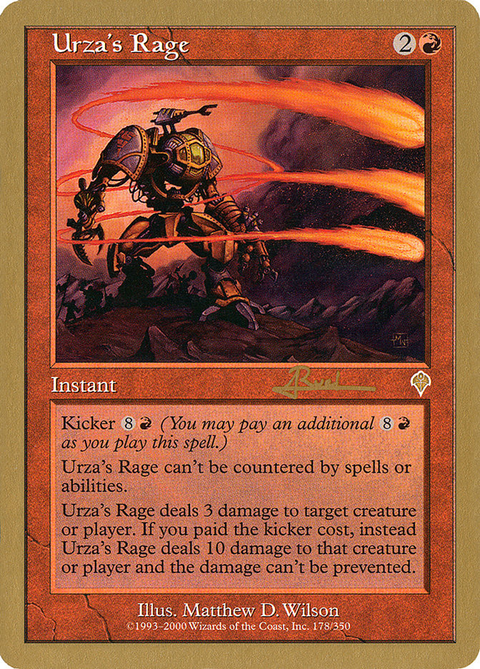 Rage d'Urza (Antoine Ruel) [Decks des Championnats du Monde 2001]