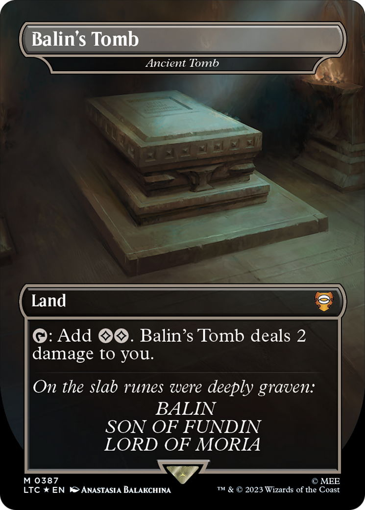 Tombe de Balin - Tombe ancienne (Surge Foil Terres et Reliques) [Le Seigneur des Anneaux : Contes de la Terre du Milieu Commander]