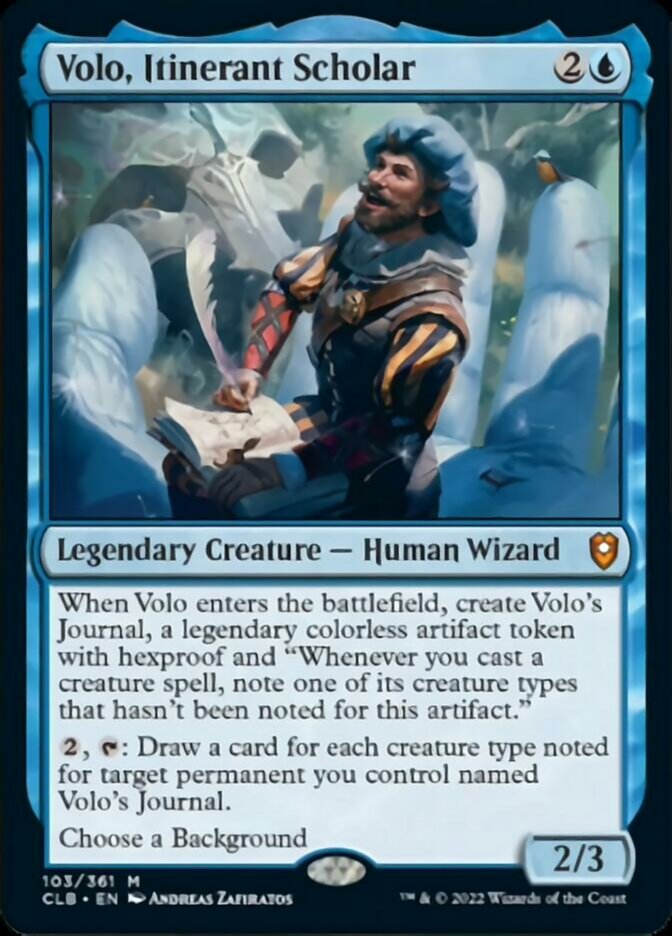 Volo, érudit itinérant [Commander Legends : Battle for Baldur's Gate]
