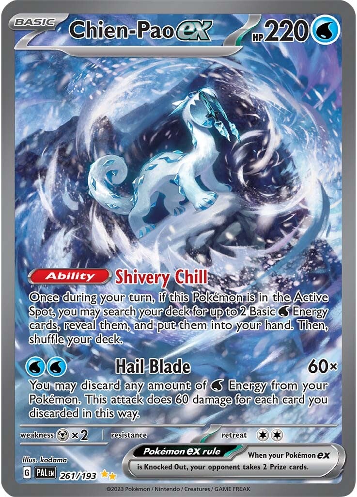 Chien-Pao ex (261/193) [Escarlata y Púrpura: Evolución en Paldea]