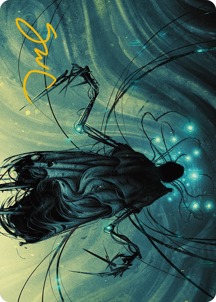 Carte d'art Synthétiseur d'Ichor (Signature estampillée or) [Phyrexia : Tout sera un — Série d'illustrations]