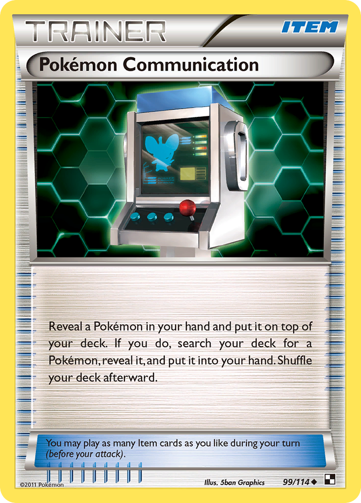 Communication Pokémon (99/114) [Noir & Blanc : Set de Base]